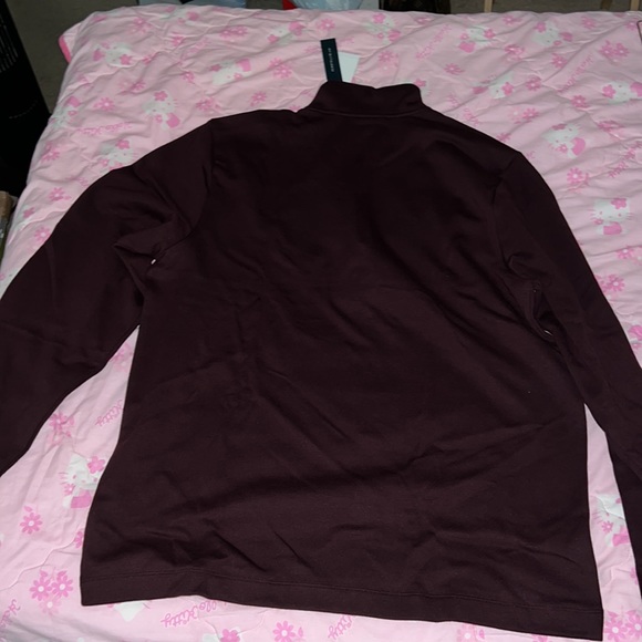 Perry Ellis Men’s Half-zip sweater in maroon. - Picture 5 of 5